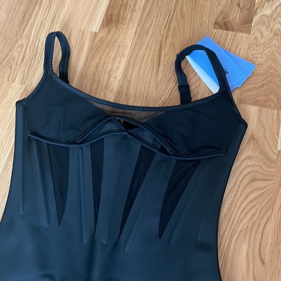 NWT H&M x Mugler Corset-style Mini Dress